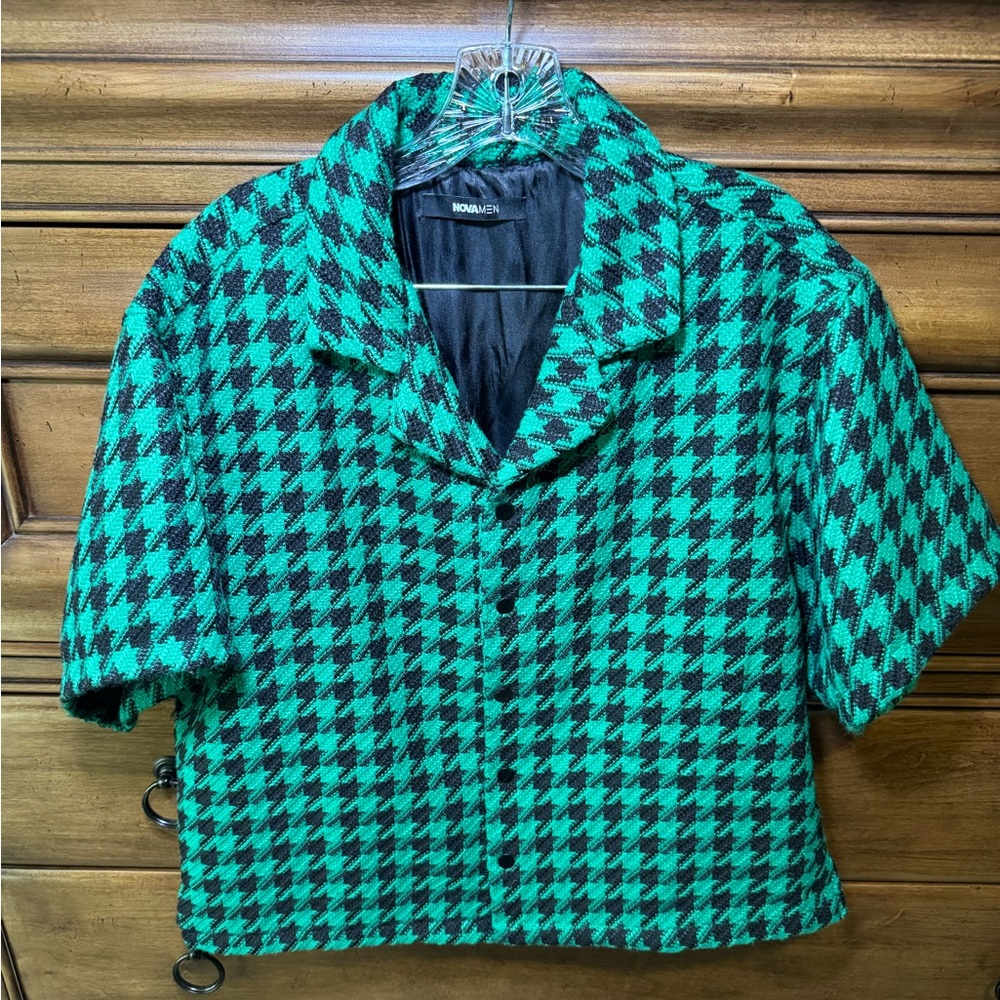 Green and Black Women's Jacket